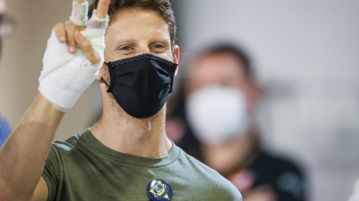 Grosjean entkam seinem schweren Unfall fast unverletzt