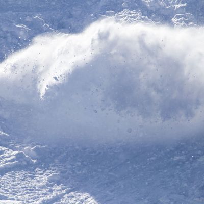 Lawine in den Alpen