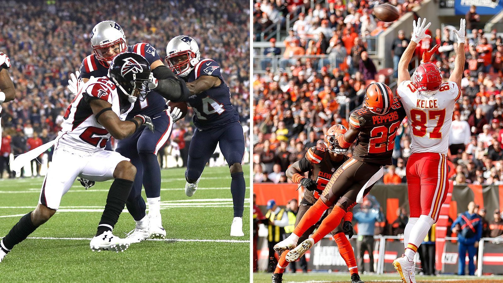 
                <strong>Größte Stärken: Zwei Catch-Maschinen, aber Imagewandel bei "Gronk"</strong><br>
                Beide sind, was ihre sportlichen Fähigkeiten angeht, eigentlich recht ähnlich veranlagt. Nicht umsonst jagt Kelce einen Catch-Rekord von Gronkowski nach dem anderen. Das liegt auch daran, dass "Gronk" nach seiner Rückkehr in die NFL gar nicht mehr so viele Bälle fängt. Viel entscheidender sind seine Blocks für die Mitspieler, für die der Buccaneer auch schon in seiner Zeit bei den Patriots bekannt war. Kelce zählt als solider Blocker, glänzt dafür eher mit spektakulären Catches in wichtigen Situationen. Was das Laufspiel angeht, haben beide nicht wirklich viel mitzureden. "Gronk" schnappte sich den Ball in seiner gesamten Karriere nur ein einziges Mal für einen Rush, erzielte mit diesem aber auch einen Zwei-Yards-Touchdown. Kelce rushte bisher viermal - für "wahnsinnige" sechs Yards. 
              