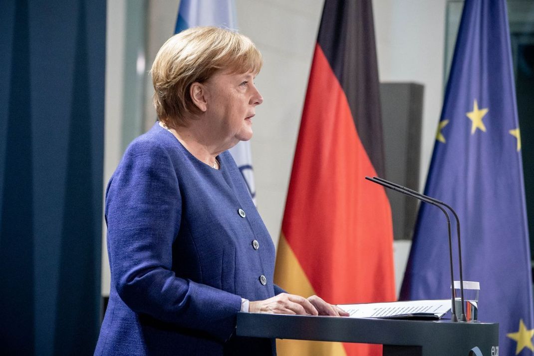 9. November 2020, Berlin: Bundeskanzlerin Angela Merkel (CDU) gibt eine Erklärung zum Ausgang der Wahl in den USA ab.