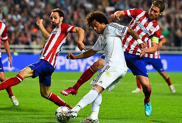 
                <strong>Champions-League-Finale: Real Madrid vs. Atletico Madrid</strong><br>
                In der 118. Minute macht Marcelo alles klar - der eingewechselte Brasilianer erzielt mit einem abgefälschten Schuss das 3:1.
              