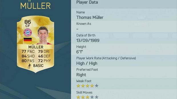 
                <strong>Thomas Müller</strong><br>
                Spielerwert: 86 (+/-0) - Thomas Müller. Vorheriger Gesamtwert: 86.
              