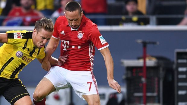 
                <strong>Franck Ribery</strong><br>
                Franck Ribery: Wurde von Beginn an gestört und häufig gefoult - konnte sein Spiel nicht so wie gewohnt aufziehen. Verlor in der 27. Minute die Beherrschung und hatte Glück, dass er dafür nur Gelb sah. Zog im Dauerduell mit Youngster Passlack meist den Kürzeren. Verließ in der 65. Minute den Platz. ran-Note: 5.
              