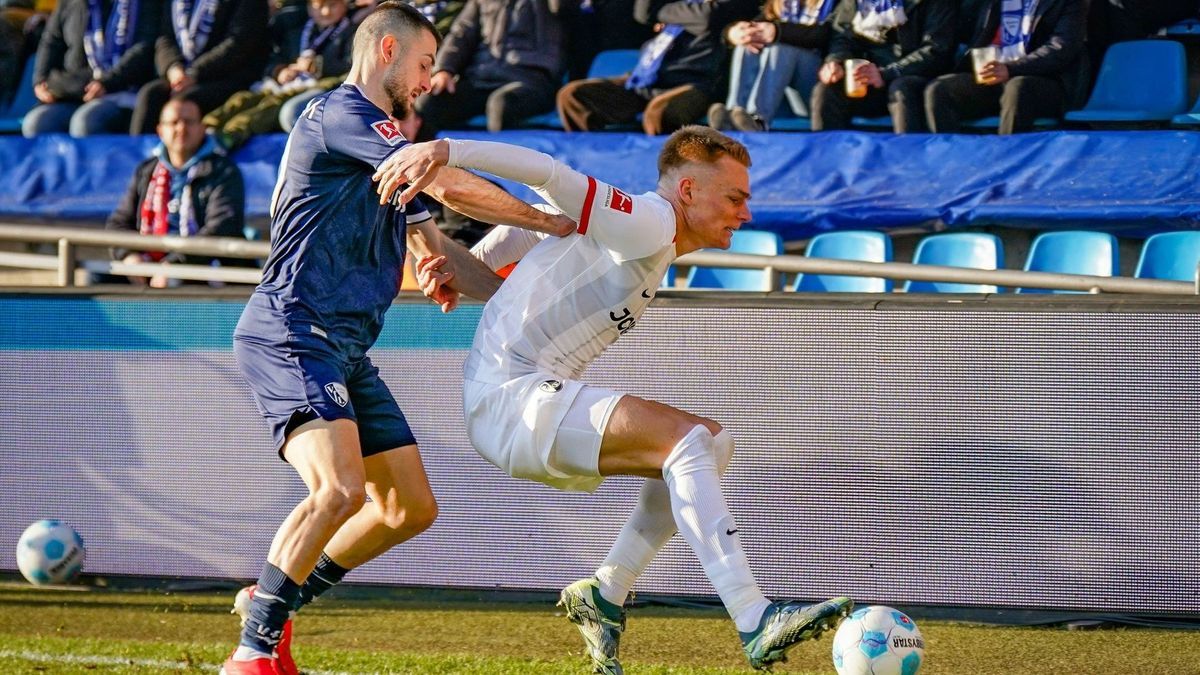 Zweikampf im Duell Bochum gegen Freiburg