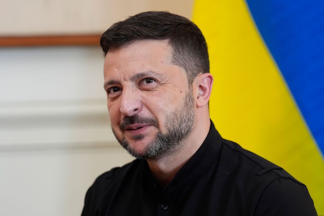 Der ukrainische Präsident Wolodymyr Selenskyj erhofft sich einen nachhaltigen Frieden.