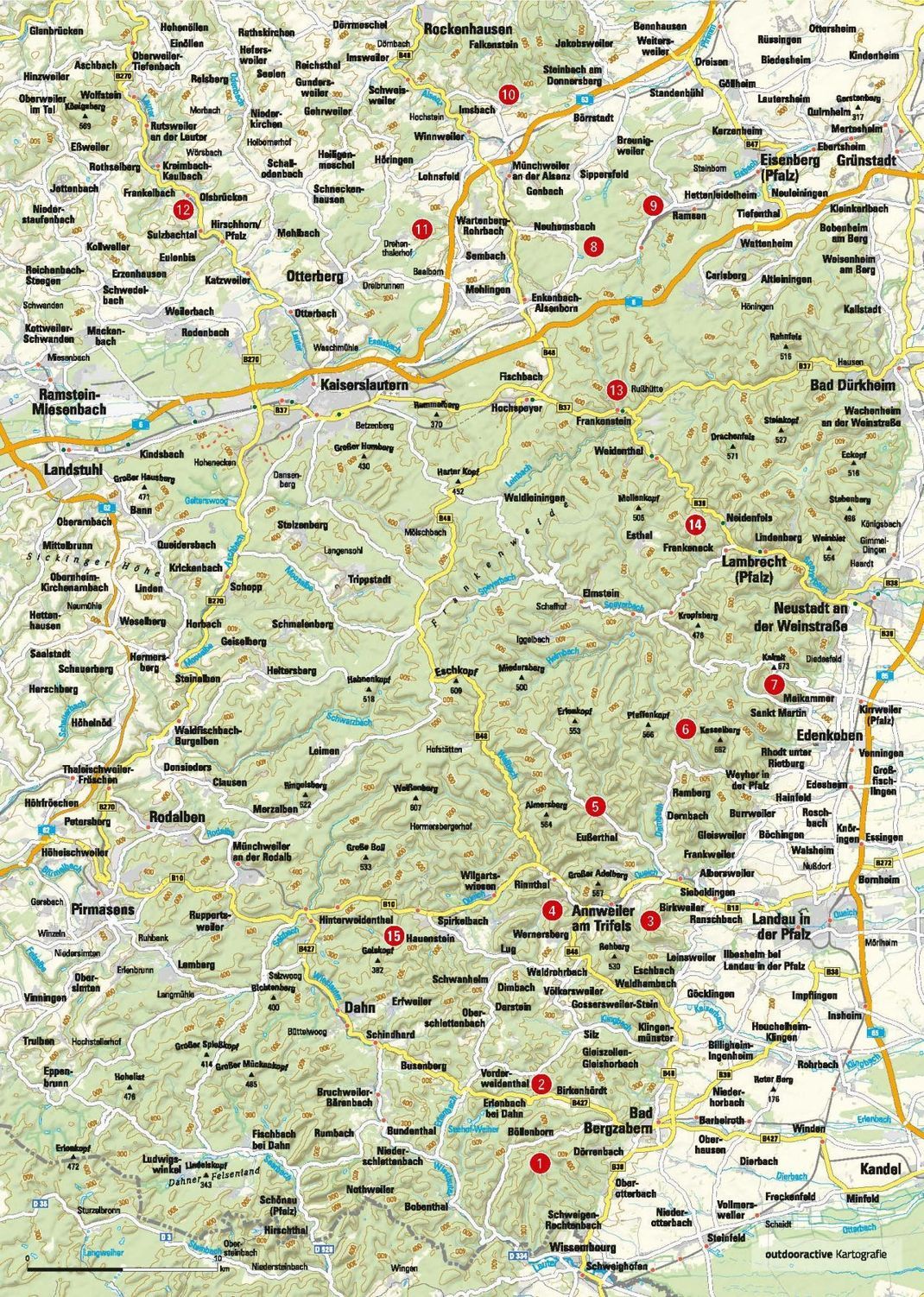 Trekking-Plätze in der Pfalz findest du auf dieser Karte.