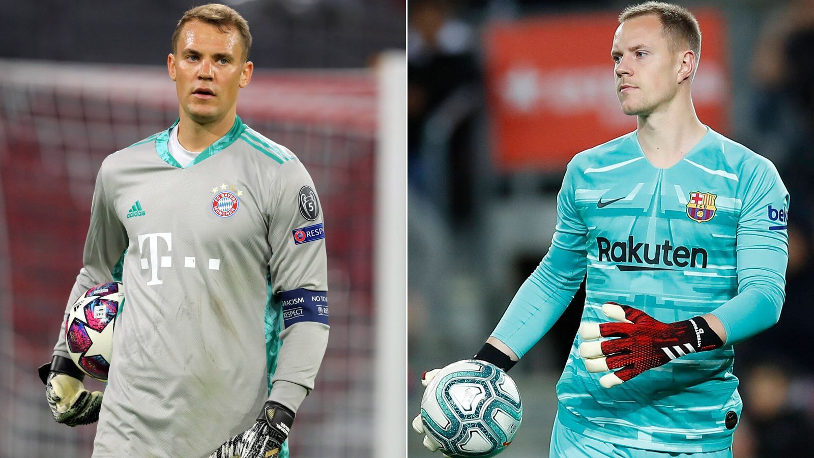 
                <strong>Einsätze in Pflichtspielen auf Vereinsebene</strong><br>
                Seit dem Beginn der Saison 2014/15, in die Manuel Neuer als frischgebackener Weltmeister ging, absolvierte der heute 34-Jährige 231 Pflichtspiele für den FC Bayern München. Sein Gegenüber bei Barcelona und größter Konkurrent im DFB-Team, Marc-Andre ter Stegen, kam im selben Zeitraum zu 235 Pflichtspiel-Einsätzen für Barcelona.
              