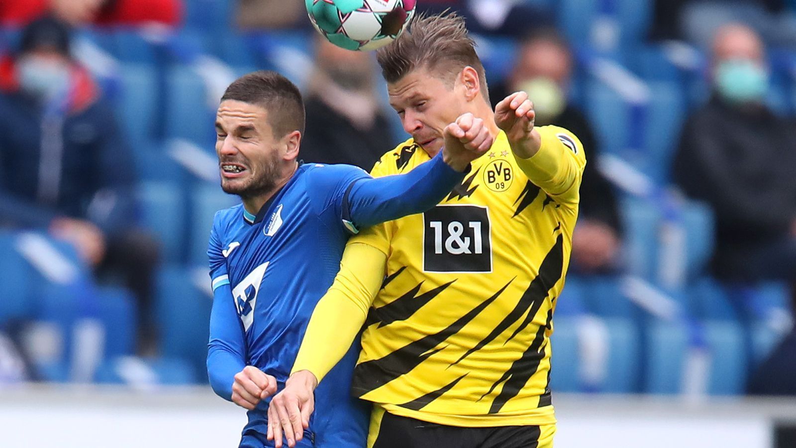 
                <strong>Lukasz Piszczek (bis 20.)</strong><br>
                Der Routinier lässt Gacinovic in seinem Rücken laufen und leitet damit die erste Hoffenheimer Chance ein. Muss nach einem Schlag ins Gesicht früh runter (20.). ran-Note: 3
              