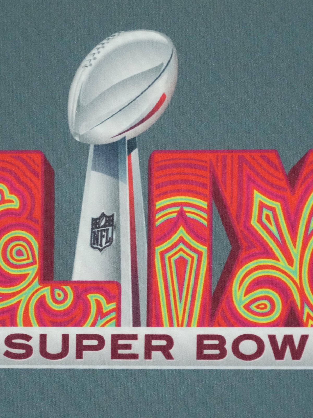 NFL, American Football Herren, USA Super Bowl LIX-Kansas City Chiefs press conference, PK, Pressekonferenz Feb 4, 2025; New Orleans, LA, USA; Super Bowl LIX logo on a backdrop before a press confer...