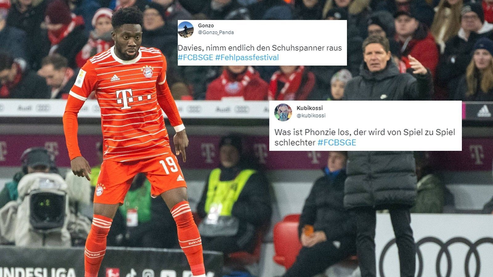 
                <strong>Alphonso Davies das Sorgenkind</strong><br>
                Der Kanadier bereitet den Bayern-Fans derzeit Sorgen. Ob ein Schuhspanner das Problem ist?
              