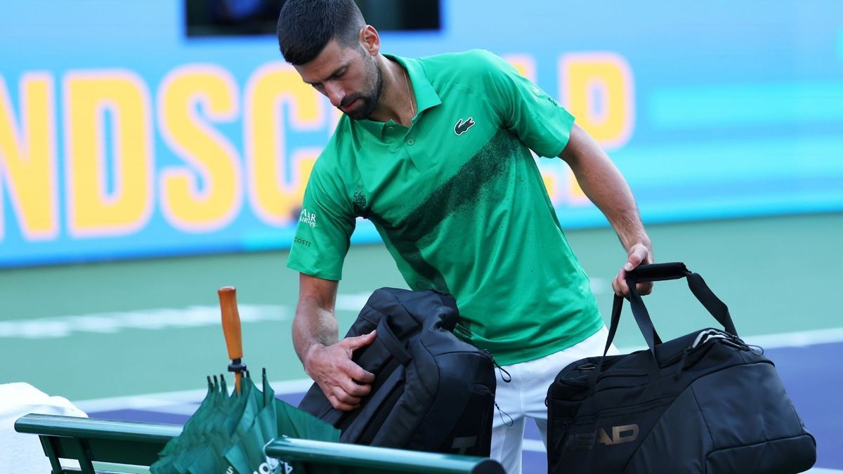 Novak Djokovic muss früh seine Tasche packen