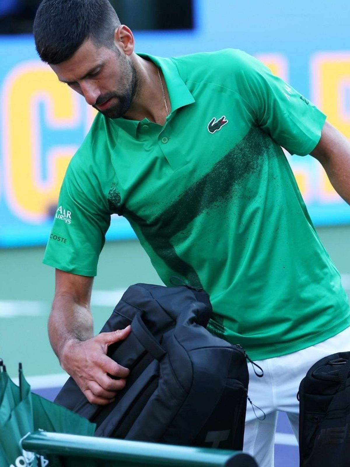 Novak Djokovic muss früh seine Tasche packen