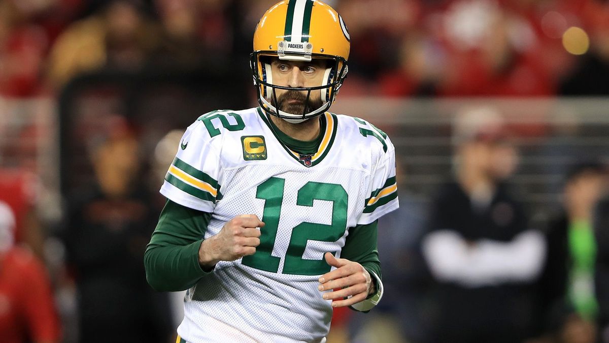 Aaron Rodgers spricht Draft 1600