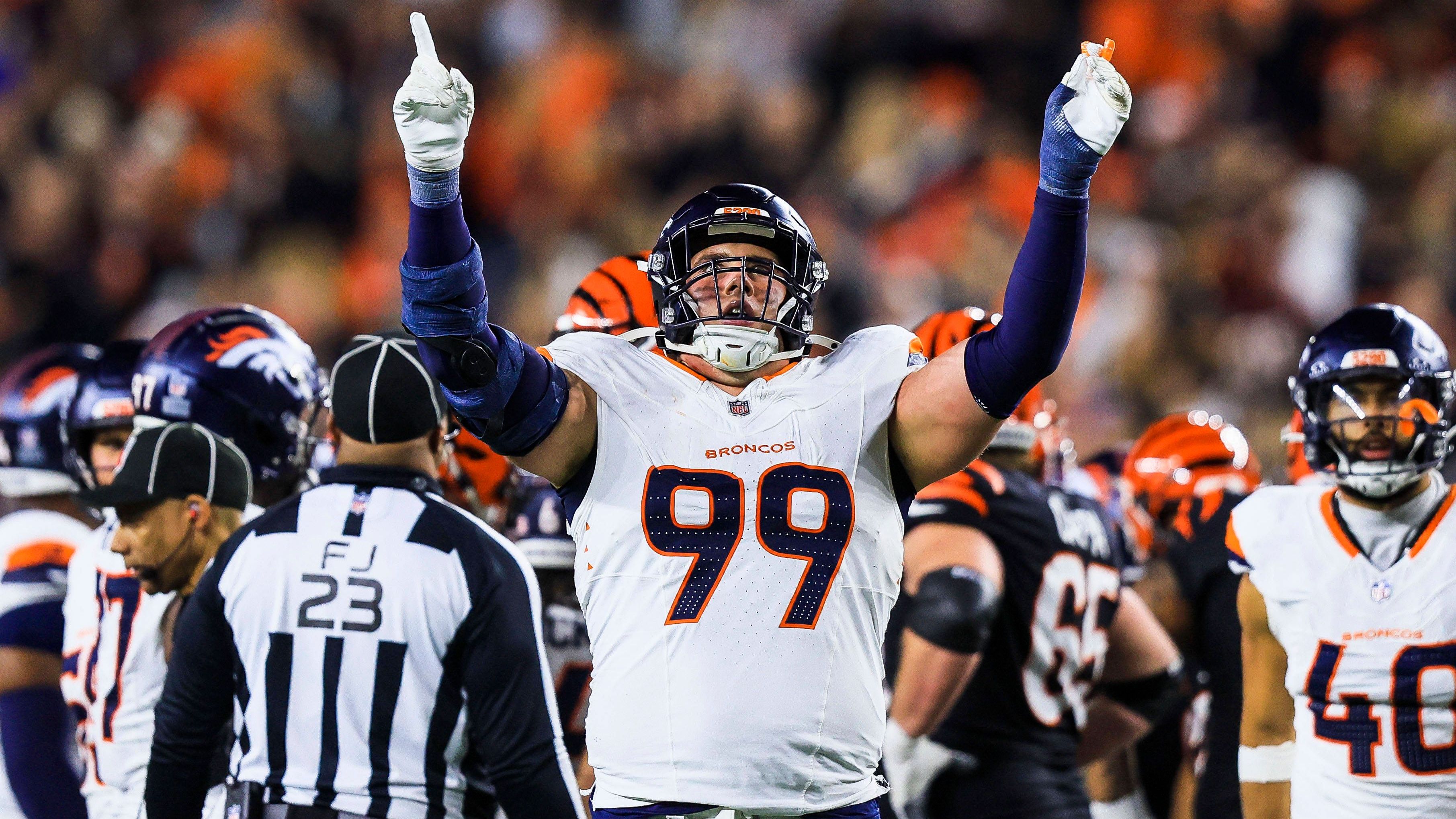 <strong>Zach Allen (Denver Broncos)</strong><br>Alter: 28<br>Position: Defensive End<br>Durchschnittliches Jahresgehalt: 25,5 Millionen Dollar<br><strong>Bestbezahlter Spieler des gesamten Teams</strong>