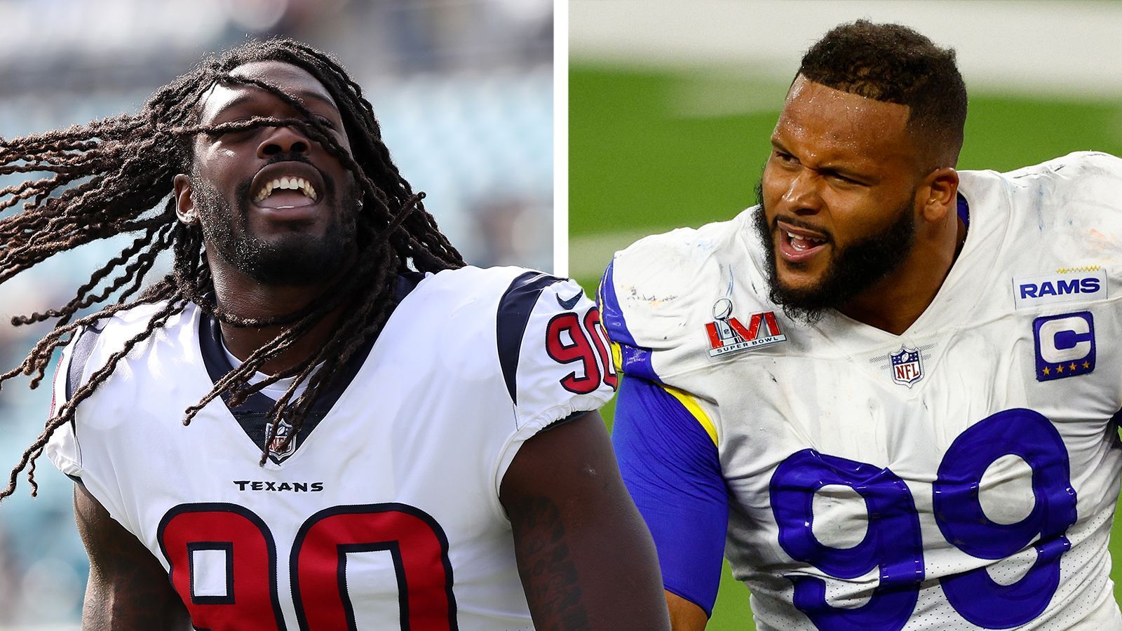 
                <strong>NFL Draft 2014</strong><br>
                &#x2022; Nummer-1-Pick: Defensive End <strong>Jadeveon Clowney</strong> – 3x Pro Bowl, 1x Second Team All Pro<br>&#x2022; Nummer-13-Pick: Defensive Tackle <strong>Aaron Donald</strong> – 9x Pro Bowl, 7x First Team All Pro, 3x Defensive Player of the Year, Defensive Rookie of the Year<br>
              