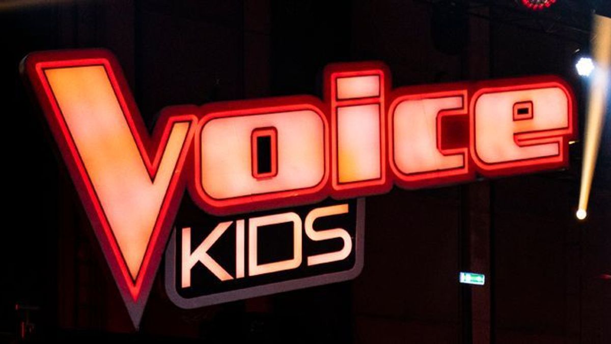 "The Voice Kids"-Logo im Studio