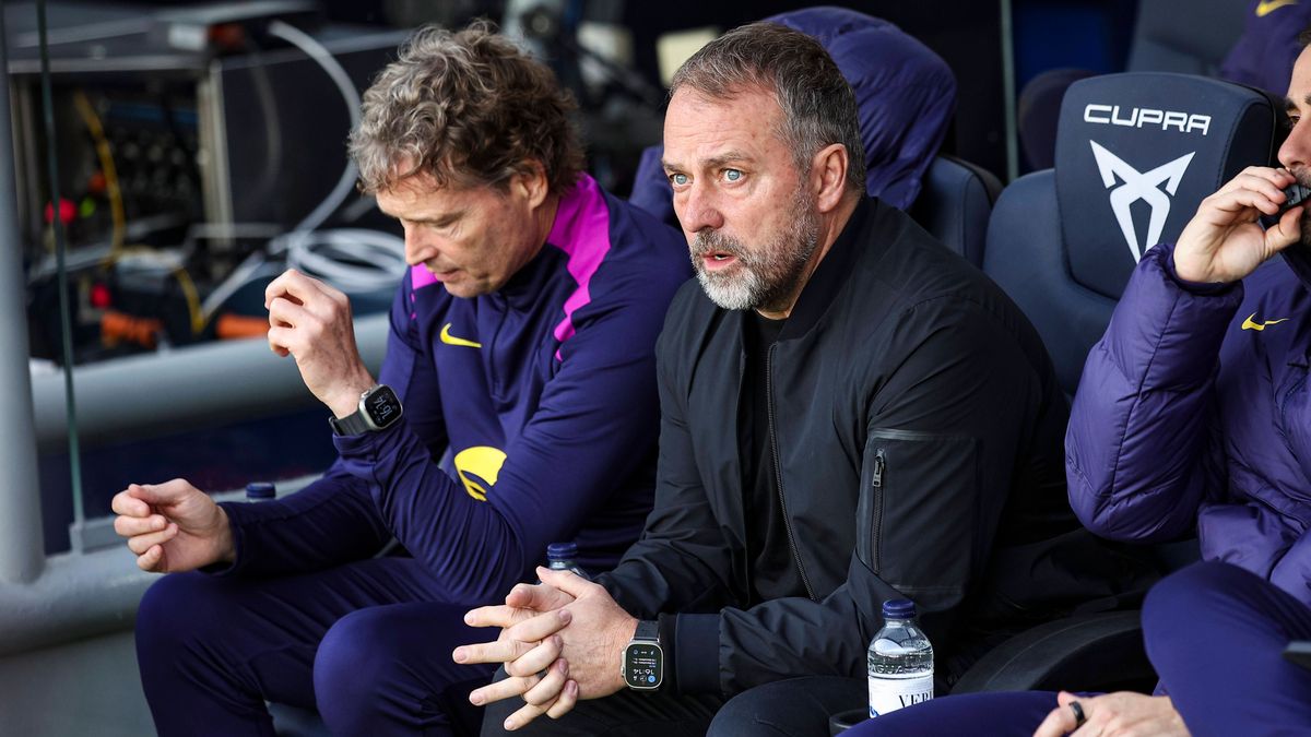 Hansi Flick FC Barcelona, Barca during the LaLiga EA Sports match between FC Barcelona and CD AlavÃ s at Spotify Camp Nou Stadium on November 29, 2025 in Barcelona, Spain. (Photo by Xavi Bonilla De...