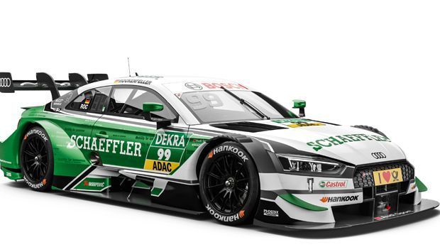 
                <strong>Mike Rockenfeller (Audi)</strong><br>
                Der Schaeffler Audi RS 5 DTM von Mike Rockenfeller ist in diesem Jahr erstmals weiß-grün. Schaeffler ist seit 2011 Partner von Audi, das Design war seitdem stets gelb-grün gewesen. Nachdem Audi bereits den e-tron FE04 in der Elektro-Rennserie Formel E an die neuen Farben angepasst hat, folgt nun auch das DTM-Auto.
              