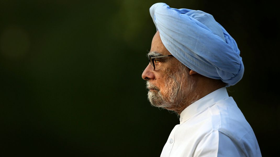 Archivaufnahme, 21. Mai 2014, Indien, Neu-Delhi: Indiens scheidender Premierminister Manmohan Singh 