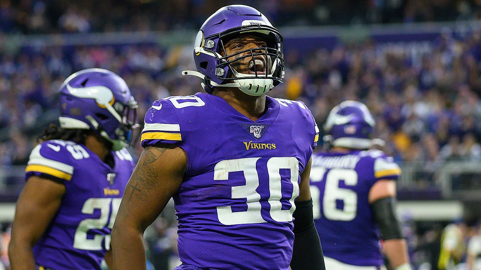 <strong>Fullback</strong><br>1. Platz: C. J. Ham (Vikings, Foto) - 4,3 Millionen US-Dollar über zwei Jahre<br>2. Platz: Alec Ingold (Dolphins) - 4,1 Millionen US-Dollar über drei Jahre<br>3. Platz: Kyle Juszczyk (49ers) - 3,8 Millionen US-Dollar über zwei Jahre<br>4. Platz: Patrick Ricard (Ravens) - 2,9 Millionen US-Dollar über ein Jahr<br>5. Platz: Nick Bellore (Commanders) - 2,1 Millionen US-Dollar über zwei Jahre