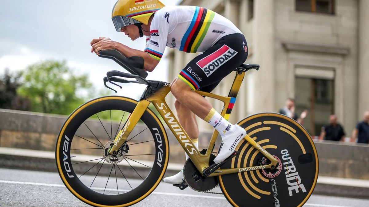 Sieg in der Spezialdisziplin: Remco Evenepoel