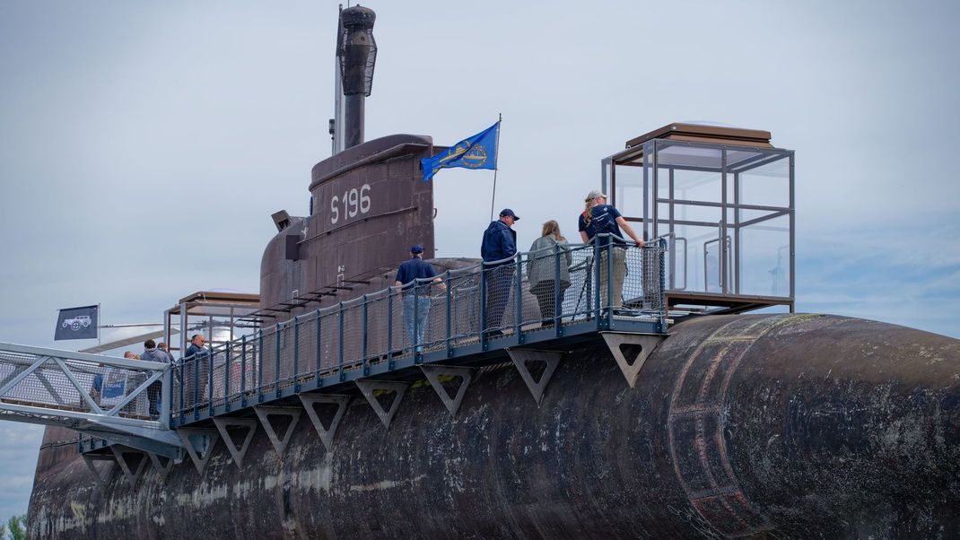 Das ausgemusterte Marine-U-Boot U17 ist im Technik Museum Sinsheim von außen und innen zu besichtigen.