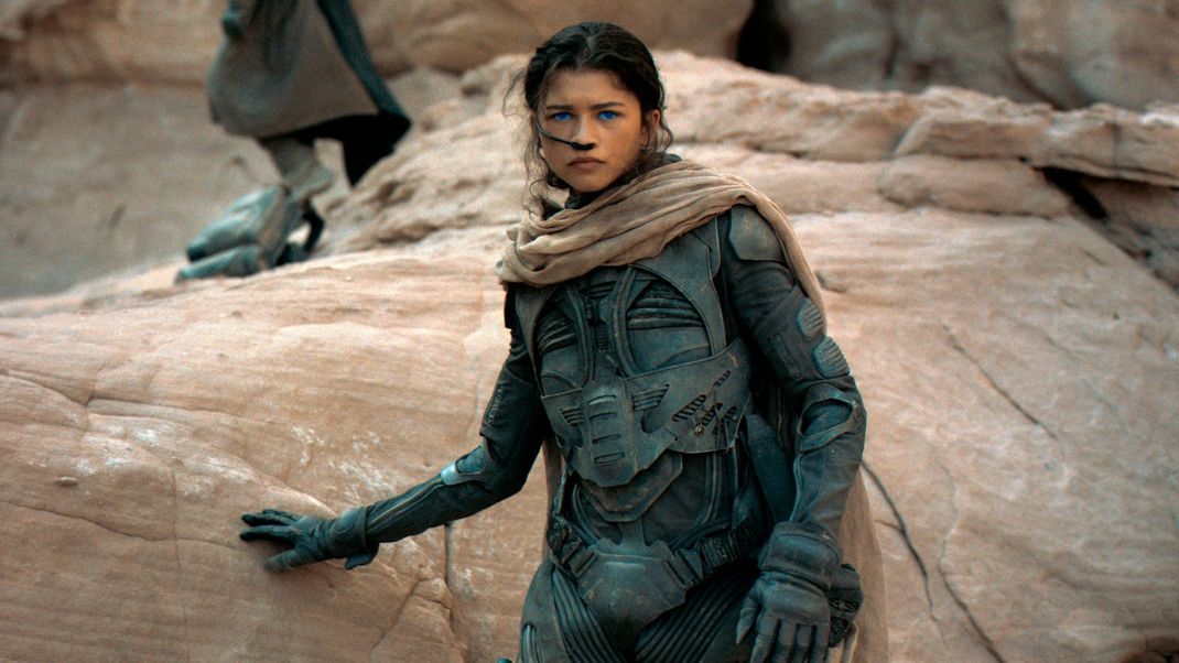 Chani (Zendaya) ist eine Fremen und hat die für sie typischen blauen Augen.