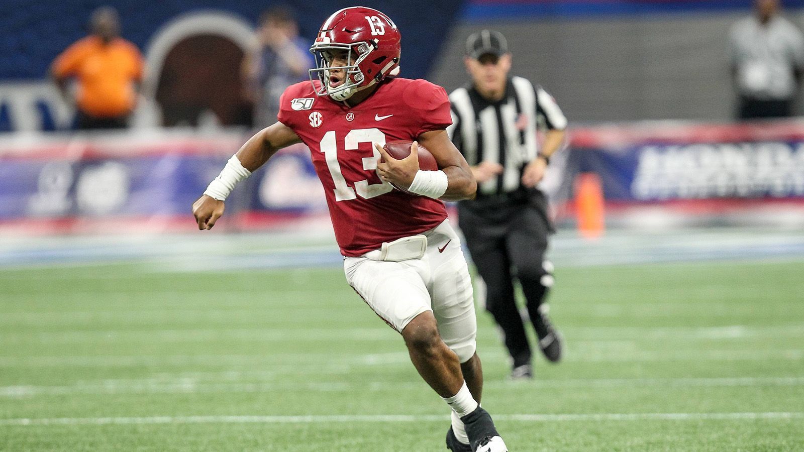 
                <strong>Platz 28 (geteilt): Tua Tagovailoa</strong><br>
                Quote: +10.000Position: QuarterbackTeam: Alabama Crimson Tide (College)größte Erfolge: 1x Orange Bowl Offensive MVP (2018)
              