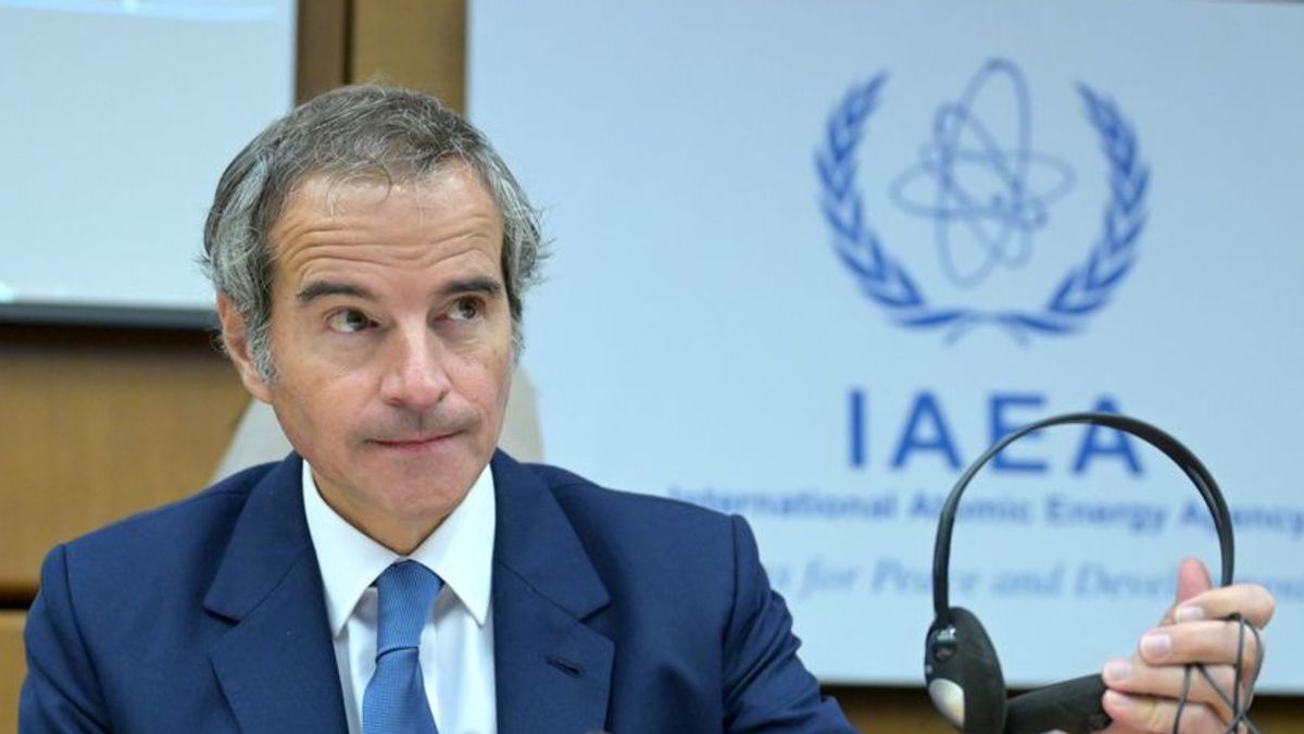 Rafael Mariano Grossi, Generaldirektor, Internationale Atomenergie-Organisation (IAEA), kann sich auf Rückendeckung der E3-Staaten verlassen. 