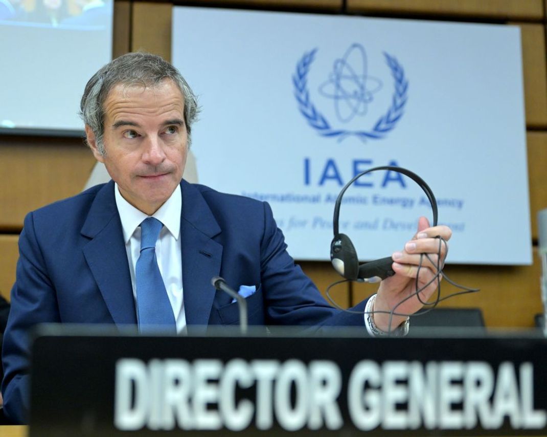 Rafael Mariano Grossi, Generaldirektor, Internationale Atomenergie-Organisation (IAEA), kann sich auf Rückendeckung der E3-Staaten verlassen. (Archivbild)