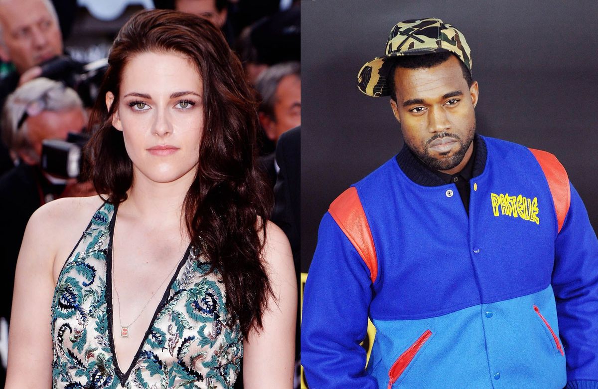Collage Kristen Stewart und Kanye West
