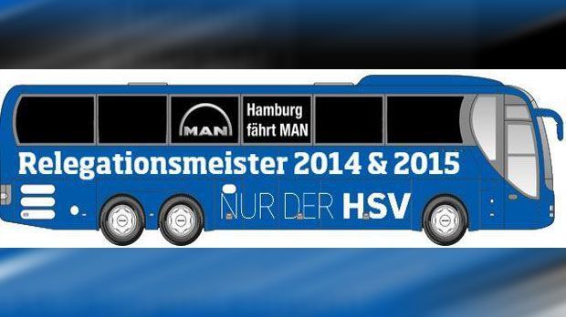 
                <strong>HSV-Mannschaftsbus: Fan-Kreationen</strong><br>
                Der Hamburger SV will zusammen mit Partner MAN mit der Möglichkeit zur Mitgestaltung des neuen Mannschaftsbuses eine Brücke zu den Fans bauen. Neben einigen ernst gemeinten Vorschlägen kamen aber auch viele lustige Kreationen dabei raus. Immer wieder thematisiert wird das Relegationsglück der Hanseaten.
              