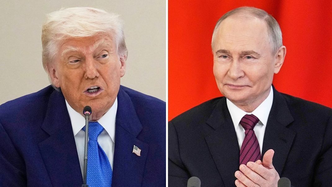 US-Präsident Trump (links) und Kremlchef Putin haben erneut telefoniert. Ein baldiger Frieden ist Trump zufolge nicht in Reichweite.