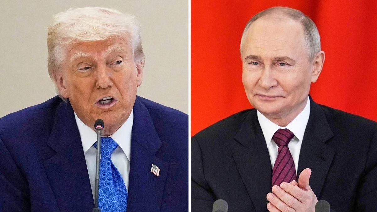 Unmittelbar vor dem Telefonat zwischen US-Präsident Trump (links) und Kremlchef Putin wächst der Druck auf Moskau. 