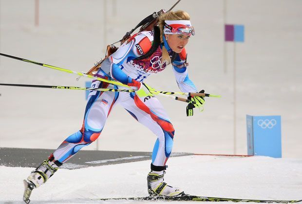
                <strong>Biathlon Massenstart 12,5 Km: Silber Gabriela-Soukalova - Tschechien</strong><br>
                Mit 20,2 Sekunden Rückstand auf Domratschewa kam die Tschechin ins Ziel und holte die Silbermedaille-. 
              