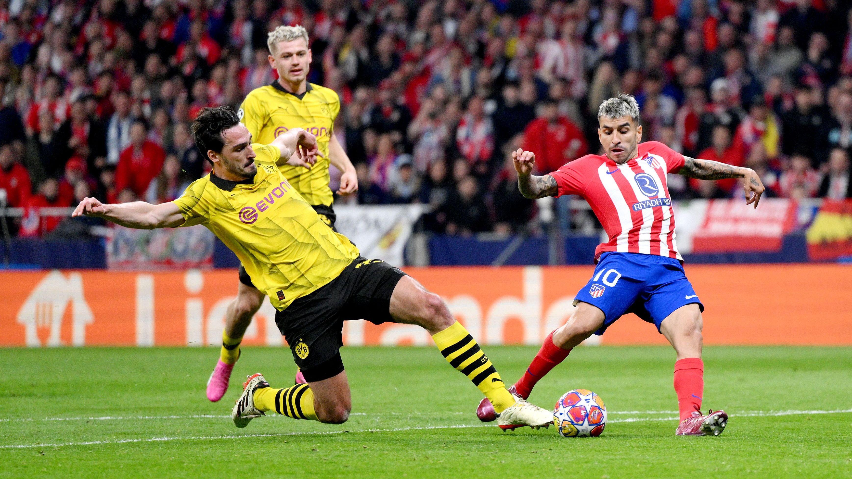 <strong>Atletico vs. BVB: Die Noten zum Viertelfinal-Hinspiel</strong>&nbsp;<br>Borussia Dortmund ist im Viertelfinal-Hinspiel der Champions League bei Atletico Madrid mit einem blauen Auge davongekommen. Am Ende verlor der BVB mit 1:2 und hat somit noch alle Chancen auf das Halbfinale. Wir haben beide Teams benotet.