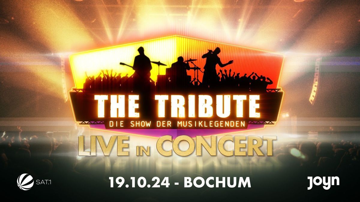 Die vier Finalisten der SAT.1-Show “The Tribute – Die Show der Musiklegenden” am 19. Oktober 2024 live in Bochum