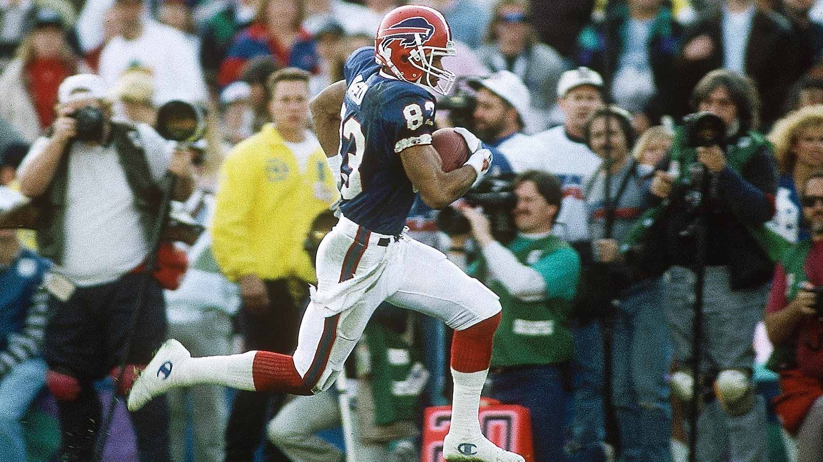 
                <strong>Buffalo Bills – Andre Reed</strong><br>
                &#x2022; 13.095 Receiving Yards<br>&#x2022; von 1985 bis 1999<br>
              