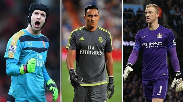 
                <strong>Platz 8: Petr Cech, Keylor Navas, Joe Hart</strong><br>
                Platz 8: Im Achtelfinal-Duell der Champions League gegen den FC Arsenal feierte Lionel Messi eine Premiere. Ihm gelangen seine ersten beiden Treffer gegen Petr Cech im Tor der "Gunners"(li.). Auch Real Madrids Keylor Navas (Mitte), damals noch mit UD Levante, und City-Keeper Joe Hart kassierten schon zwei Messi-Tore. Gleiches Schicksal traf vor ihnen auch schon …
              