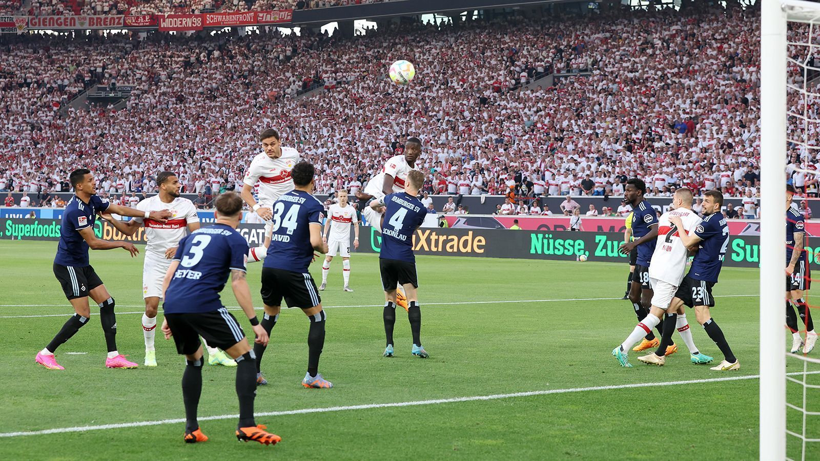 
                <strong>VfB erstligareif, HSV desaströs: Die Noten zur Relegation</strong><br>
                Das ist ein Statement in der Relegation! Der VfB Stuttgart hat gegen den Zweitligisten Hamburger SV den Willen, in der Bundesliga zu bleiben, mit einem 3:0 im Hinspiel deutlich unterstrichen. Wir haben beide Mannschaften benotet.Das Rückspiel zwischen dem HSV und dem VfB Stuttgart seht ihr am 5. Juni ab 20:15 Uhr live in SAT.1 und auf ran.de!
              