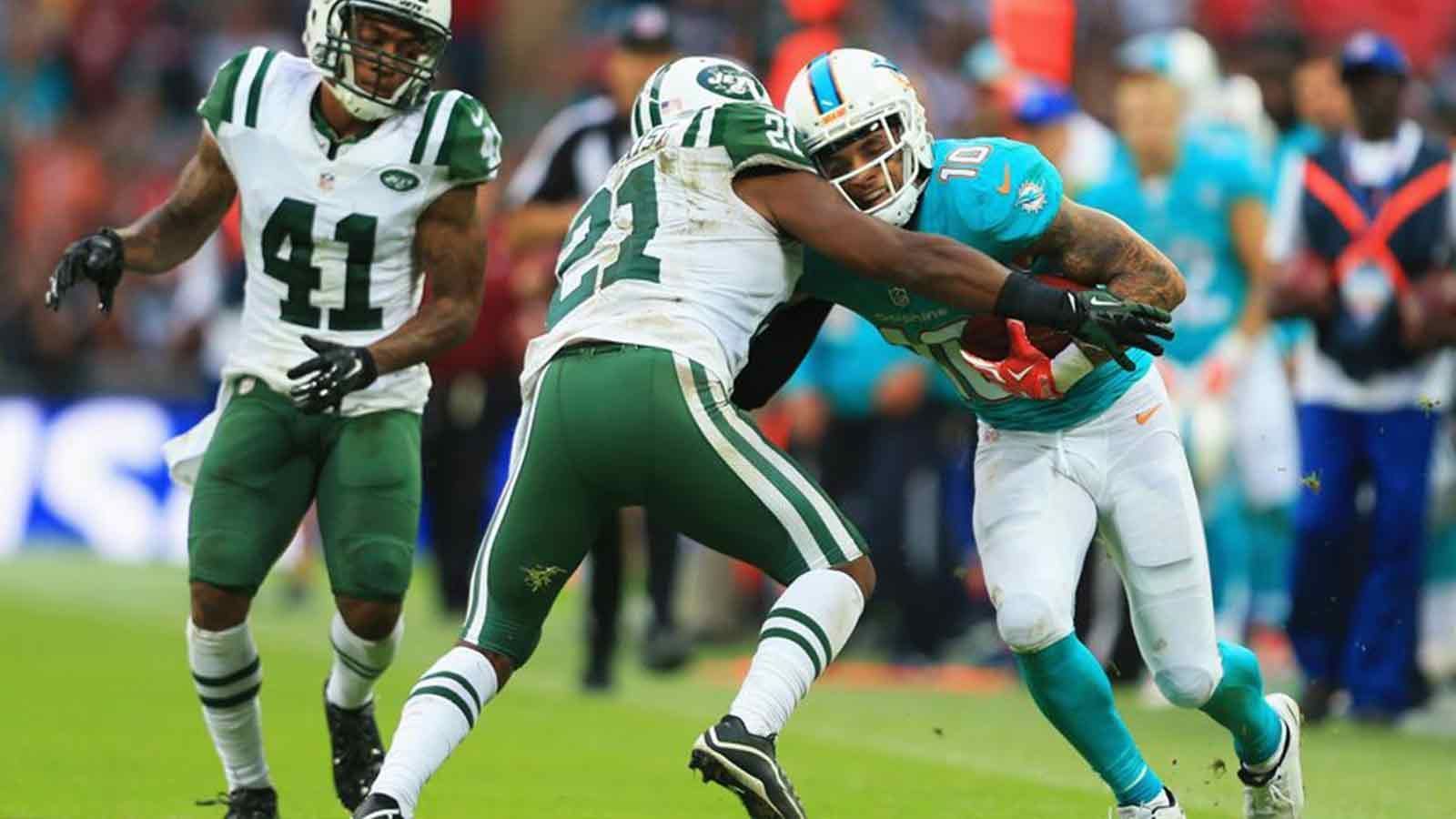 <strong>2015 in London: Miami Dolphins vs. New York Jets.</strong><br>
                Mit 166 Rushing Yards stellte Chris Ivory 2015 eine persönliche Bestleistung auf. Zudem führte er sein Team zu einem 27:14-Erfolg gegen die Miami Dolphins.
