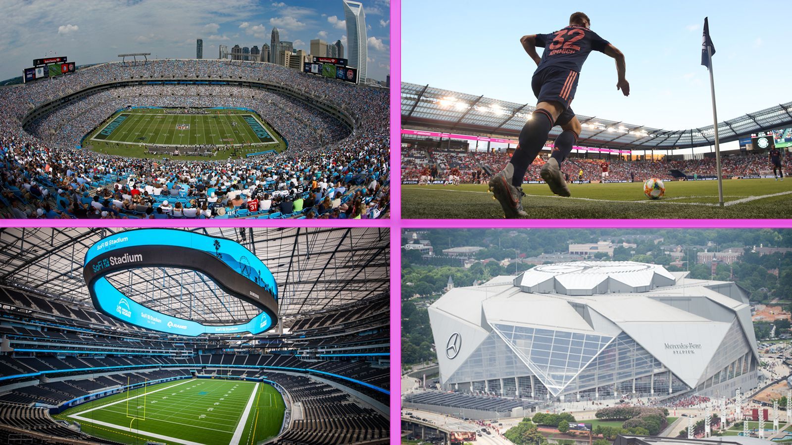 <strong>Copa America 2024: Alle Stadien und Spielorte</strong><br>Die 48. Ausgabe der Copa America steht 2024 an. Da Ecuador die Ausrichtung wegen Sicherheitsbedenken ablehnte, findet das Turnier mit 16 Teams in den Vereinigten Staaten statt. Das bedeutet auch, dass in den eigentlichen NFL-Tempeln ein anderer Ball bearbeitet wird. Fußball statt Football. Wir zeigen euch die 14 Stadien.