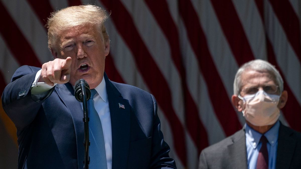 Donald Trump teilt Anthony Faucis Meinung nicht
