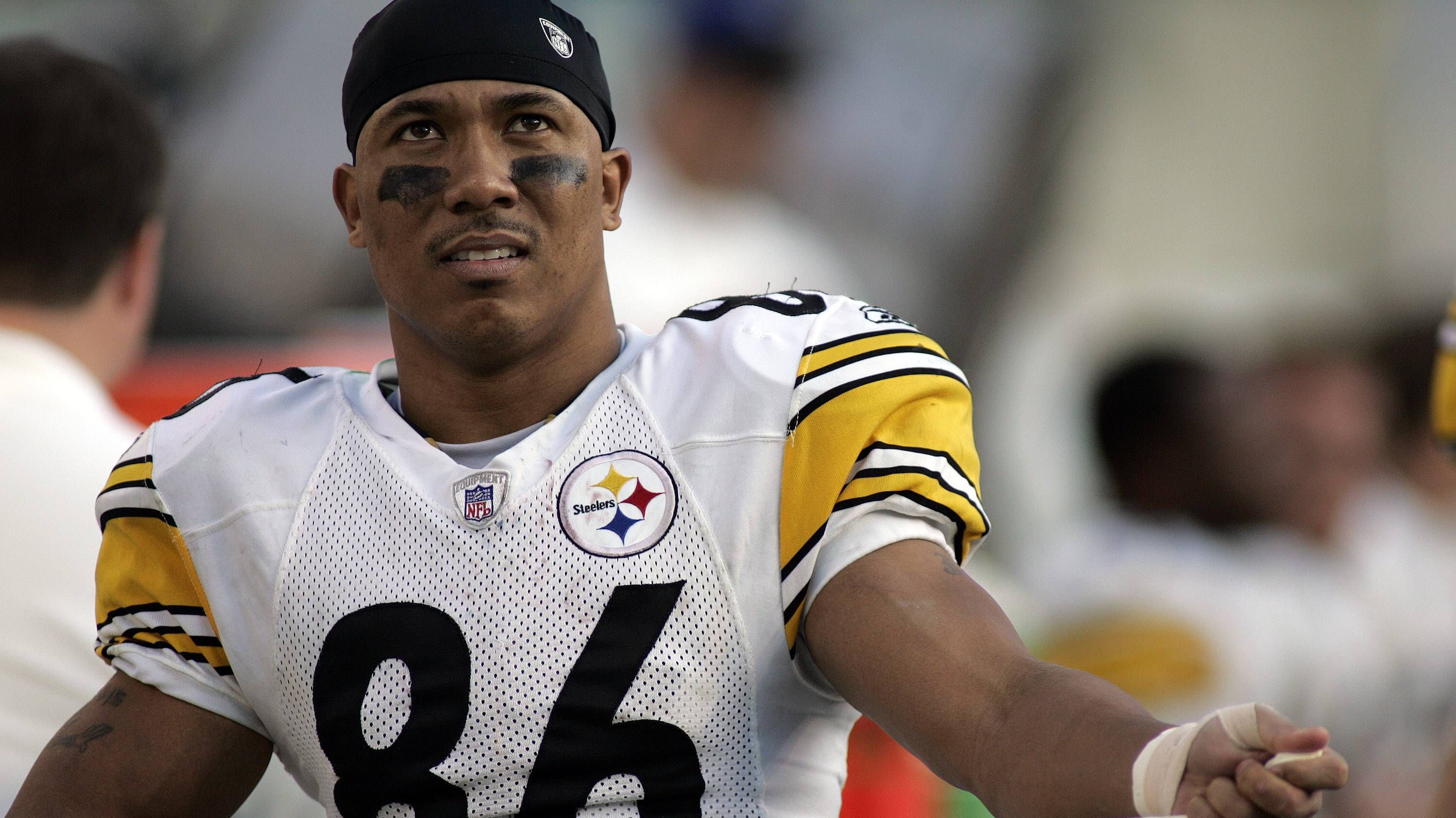 <strong>Hines Ward</strong><br>- Position: Wide Receiver<br>- Teams: Pittsburgh Steelers (1998 - 2011)<br>- Größte Erfolge: 2x Super-Bowl-Sieger, 1x Super Bowl MVP, 3x Second-team All-Pro, 4x Pro Bowl