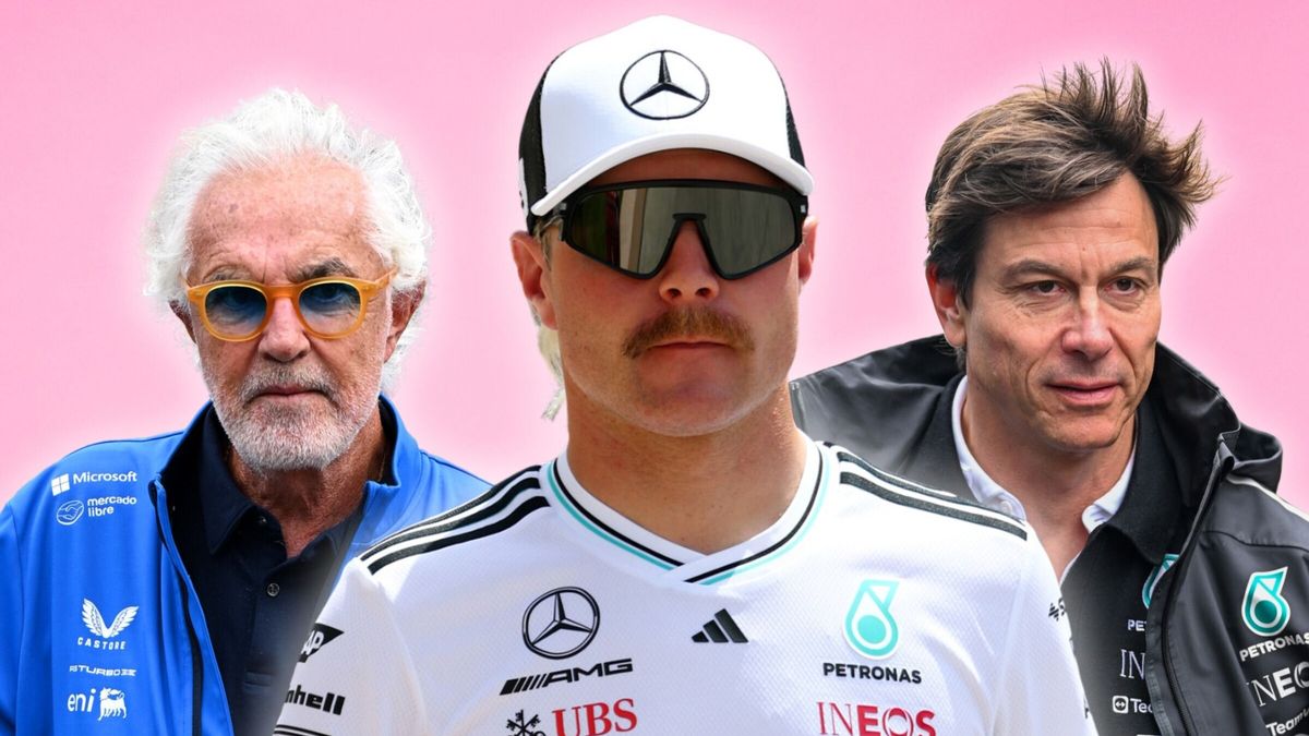 Fotomontage: Flavio Briatore, Valtteri Bottas und Toto Wolff