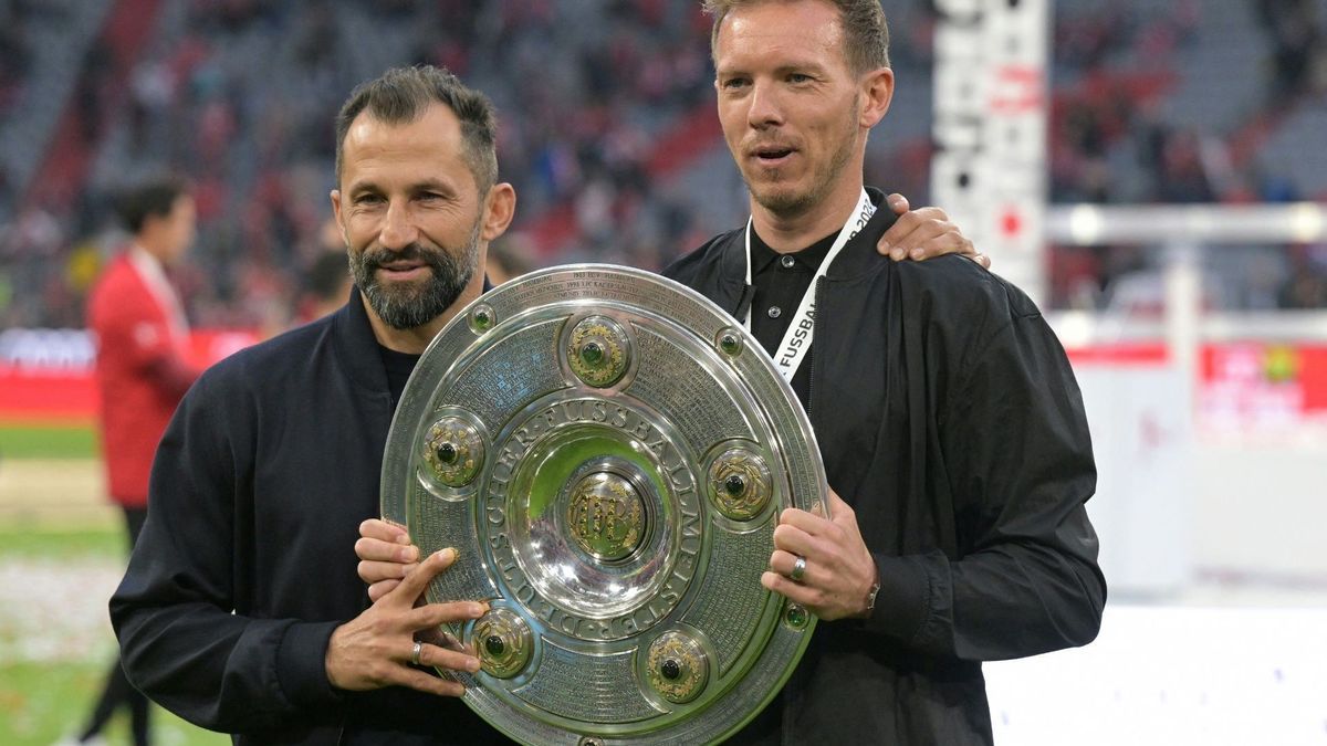 Julian Nagelsmann (r.) und Hasan Salihamidzic 2022