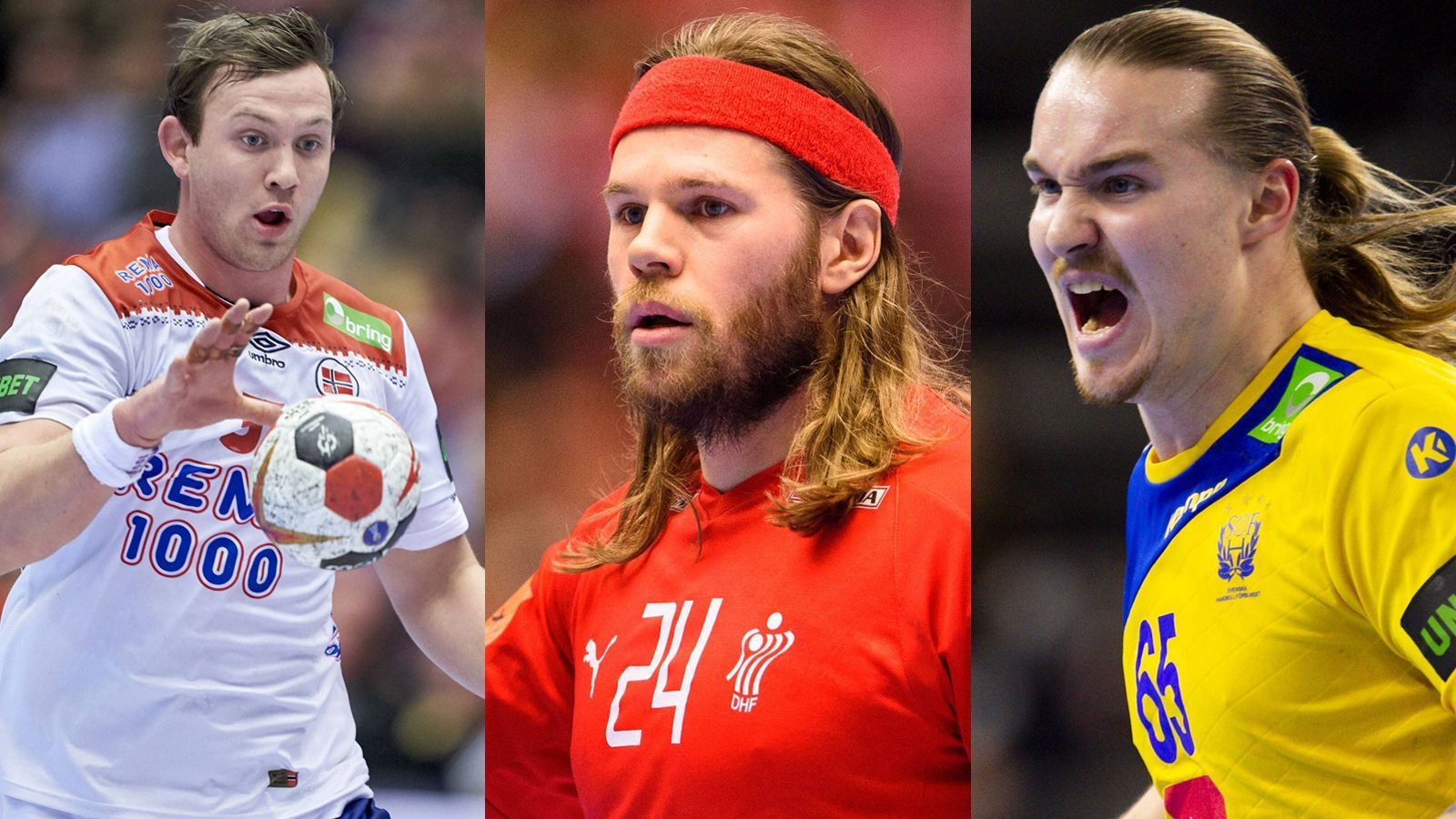
                <strong>Wer wird Deutschlands Halbfinal-Gegner?</strong><br>
                Das Winter-Märchen der deutschen Handballer geht weiter. Mit dem 22:21 gegen Kroatien hat die DHB-Auswahl vorzeitig ihr Halbfinal-Ticket gelöst. Im letzten Hauptrundenspiel gegen Spanien (Mittwoch um 20:30 Uhr im Livestream auf sportdeutschland.tv) geht es im Fernduell mit Frankreich lediglich noch um Platz eins und zwei. Viel wichtiger: Am Freitag findet das Halbfinale in Hamburg statt. Der Gegner steht noch nicht fest. Sicher ist nur: Es wird eine Hammer-Aufgabe! Mitgastgeber Dänemark, Vize-Weltmeister Norwegen und Vize-Europameister Schweden sind in der Verlosung. ran.de stellt diese drei Nationalmannschaften und den jeweiligen Top-Star vor.
              