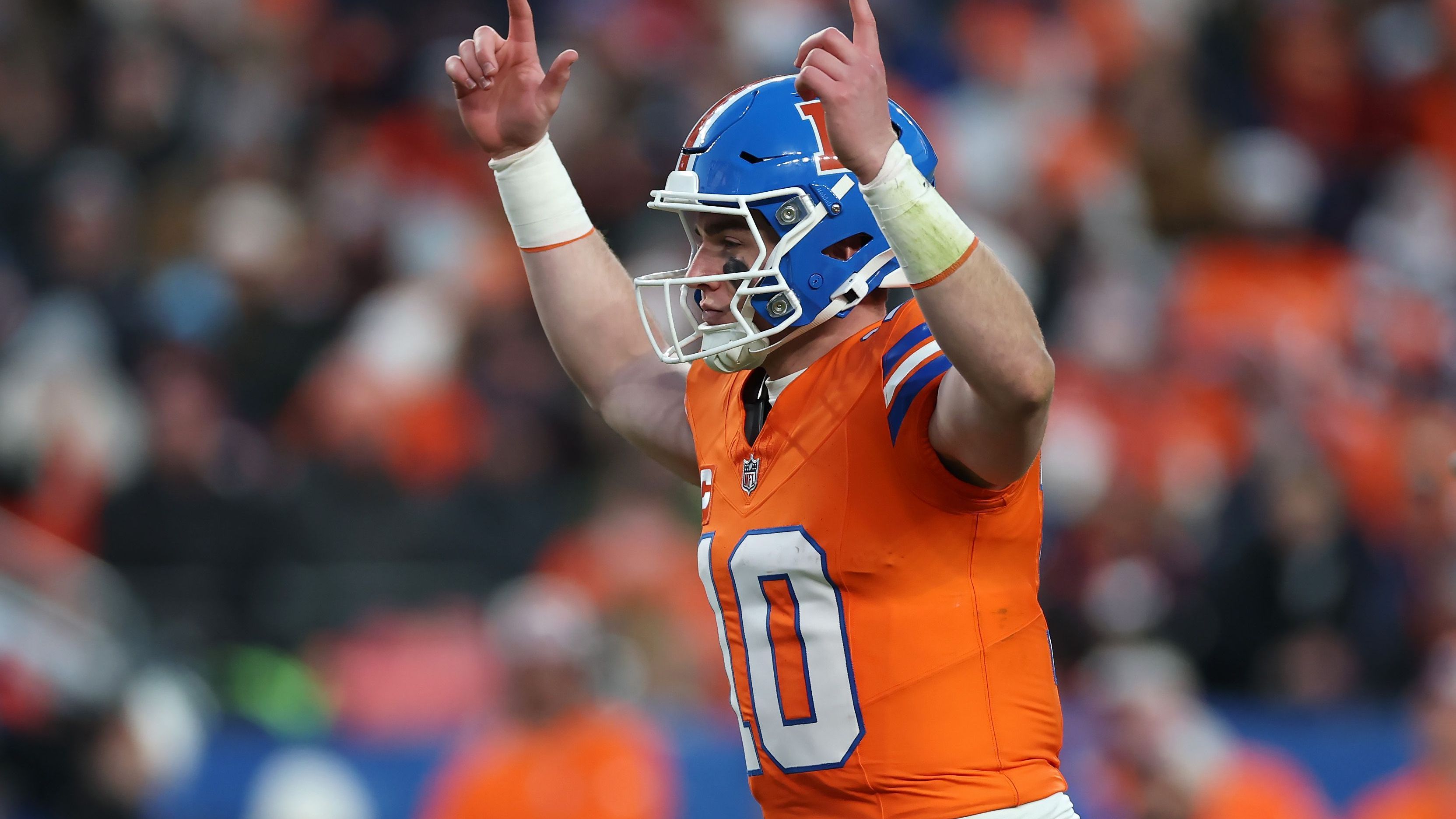 <strong>AFC West - Denver Broncos</strong><br><strong>Wide Receiver</strong>: Courtland Sutton, Marvin Mims Jr., Devaughn Vele<br><strong>Offensive Line</strong>: Garett Bolles, Ben Powers, Luke Wattenberg, Quinn Meinerz, Mike McGlinchey<br><strong>Tight End</strong>: Evan Engram<br><strong>Quarterback</strong>: Bo Nix<br><strong>Running Back</strong>: R.J. Harvey<br><strong>Fullback</strong>: Michael Burton