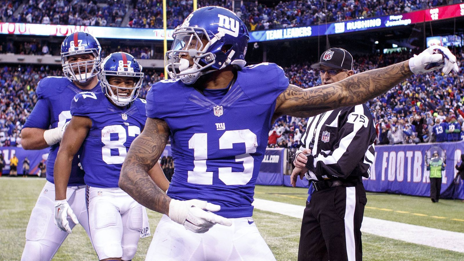 
                <strong>New York Giants (2 Spieler)</strong><br>
                77 Odell Beckham Jr. (WR), 92 Landon Collins (DB)
              