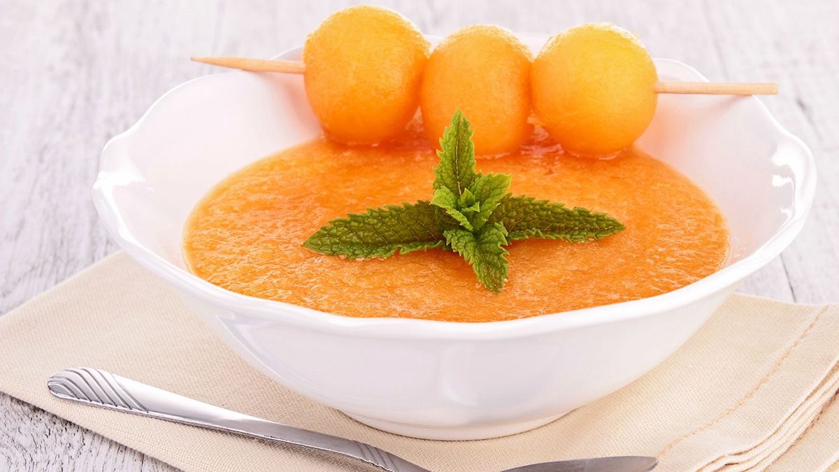 Geeiste Melonensuppe